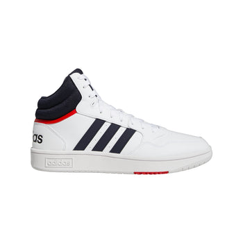 Sneakers alte bianche da uomo con strisce a contrasto adidas Hoops 3.0 Mid Classic Vintage, Brand, SKU s322500285, Immagine 0